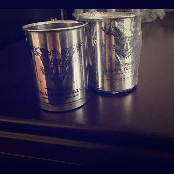 Set of 2 stainless steel SJ mugs - Picture 1 of 3